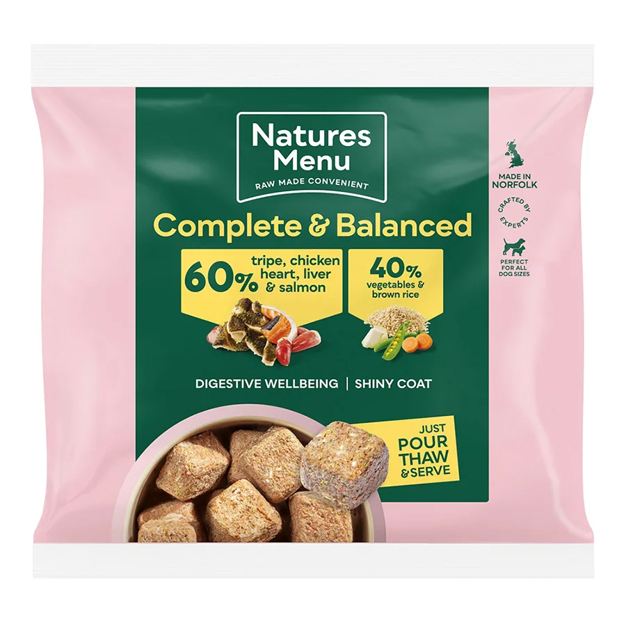 Dependable Natures Menu Complete Balanced 60 40 Frozen Adult Dog Food 1kg Artisan