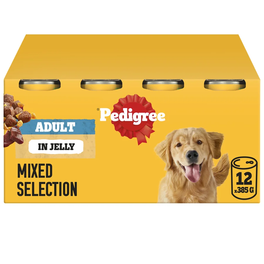 Carefully Designed Pedigree Adult Wet Dog Food Mixed Jelly 12x385g Professional