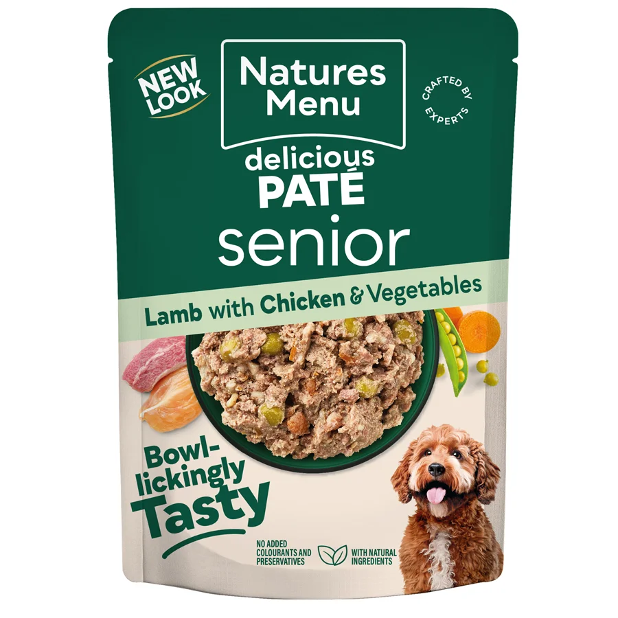 Durable Natures Menu Senior Dog Food Lamb with Chicken Pouch 300g Minimalist