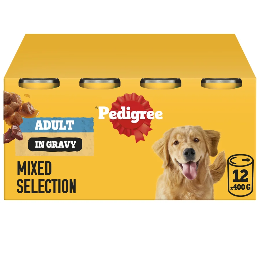 Versatile Pedigree Wet Adult Dog Food Mixed In Gravy 12x400g Smart