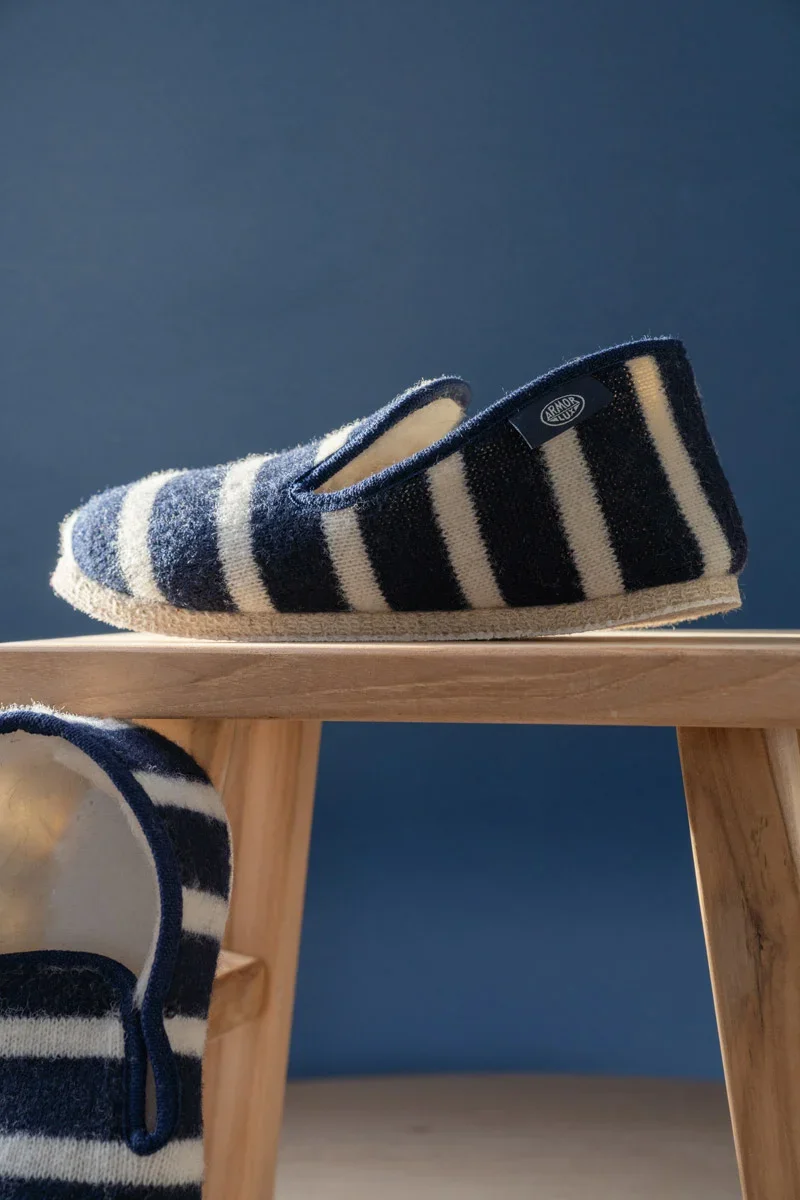 Fashionable Chaussons rayés Maoutig du 44 au 48 - laine Exceptional