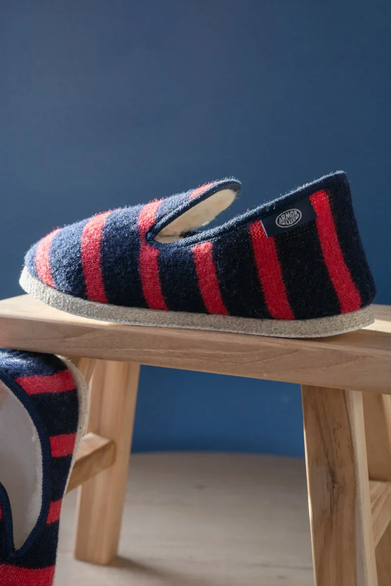Reliable Chaussons rayés Maoutig du 44 au 48 - laine User-Friendly