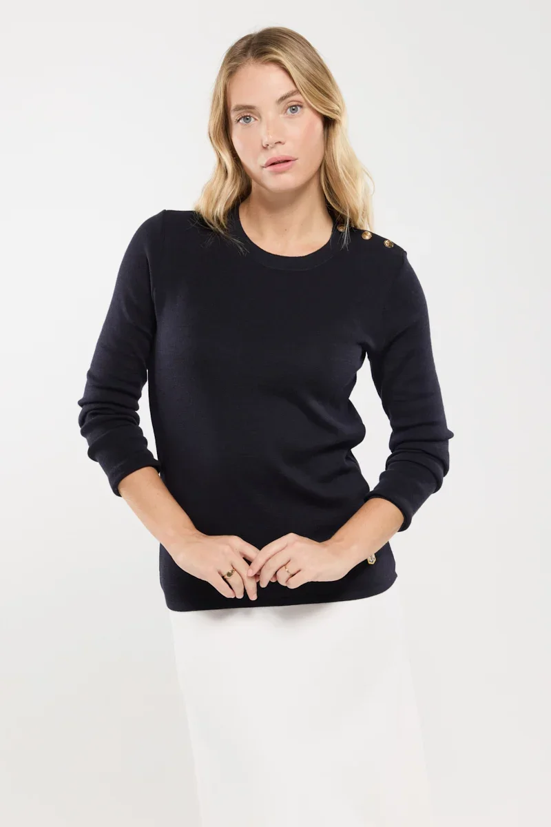 Verified Pull marin Auray - maille haute densité Refined
