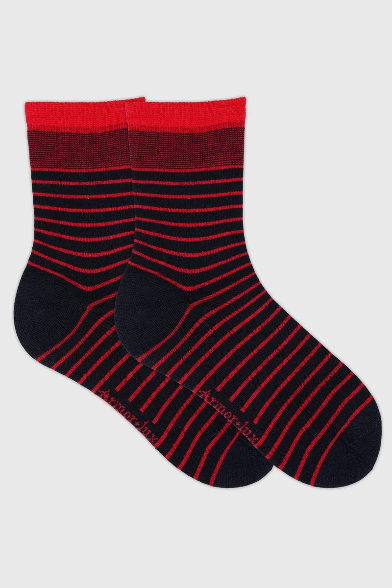 Refined Chaussettes rayées - coton Premium Material