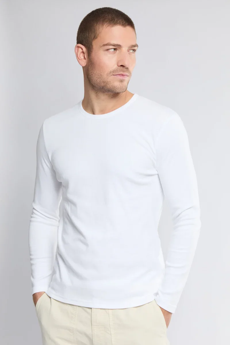 Elegant T-shirt manches longues - coton épais issu de l agriculture biologique Healthy