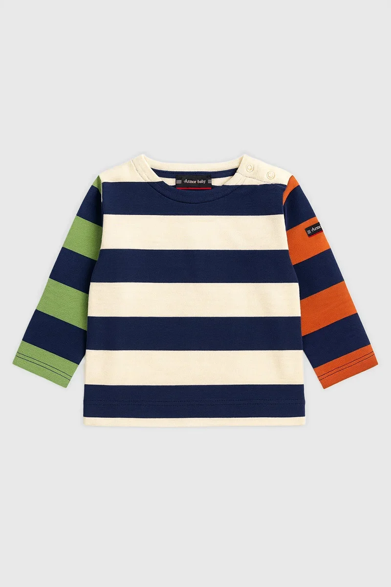 Traditional Marinière bébé 4 couleurs - coton Durable