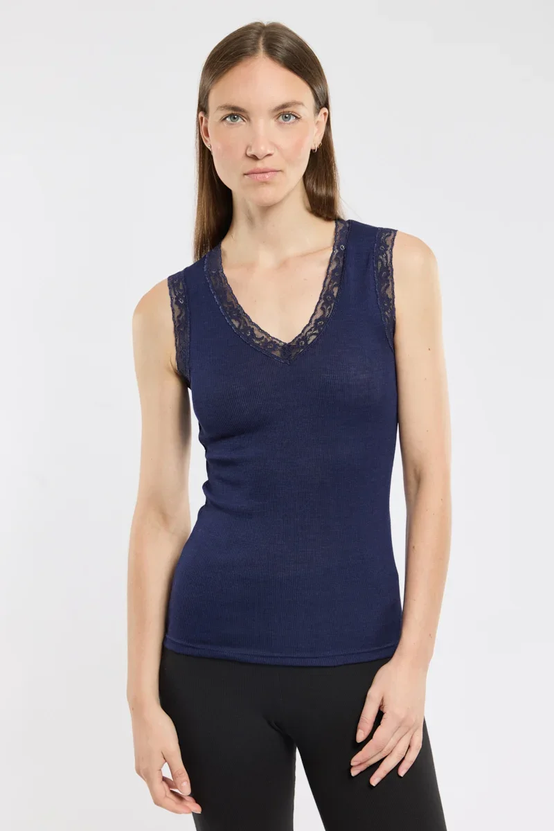 Specialty Vest top — wool and silk Responsible