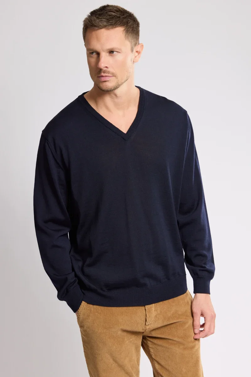 Casual Bérac V-neck jumper – wool Safe