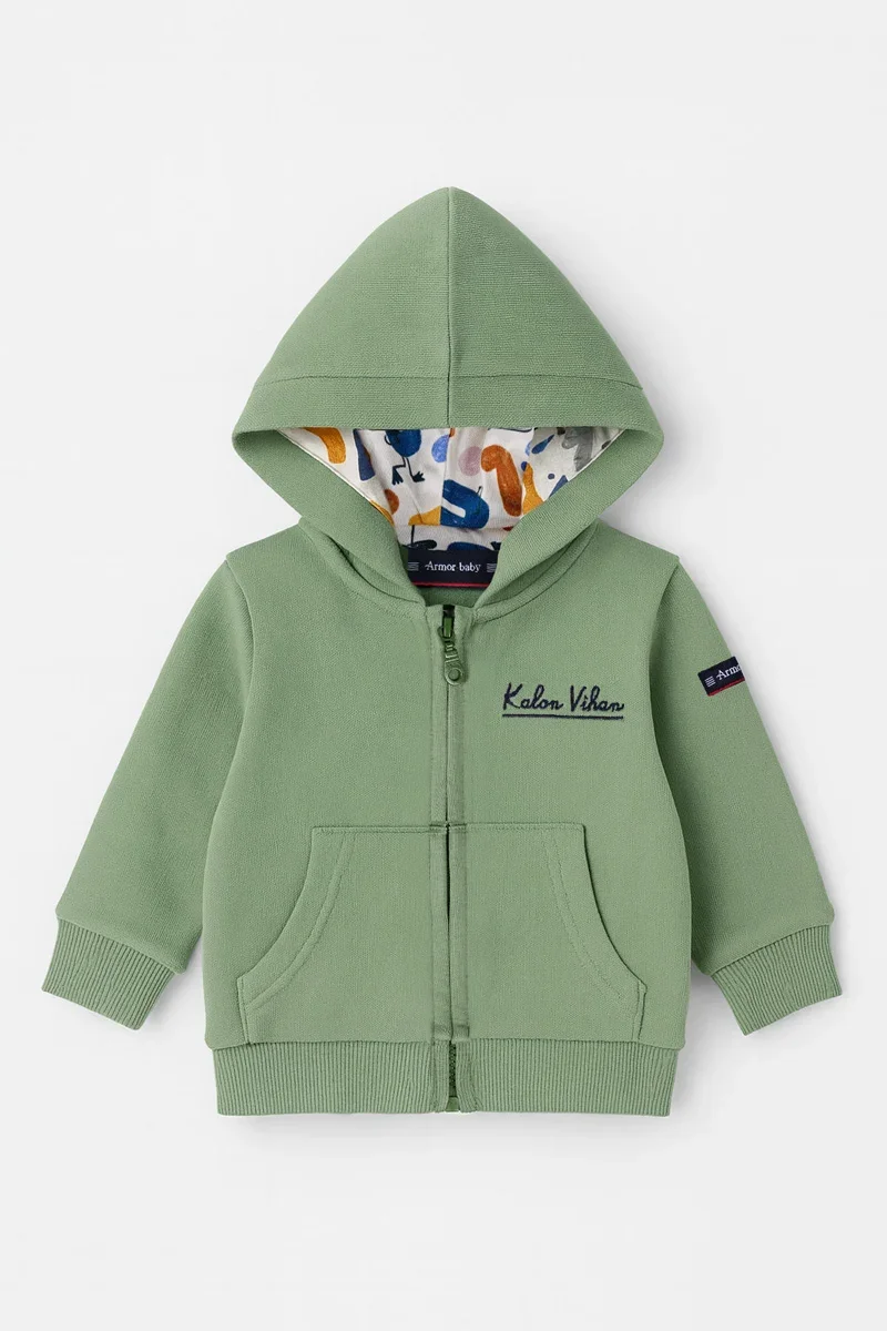 High-Grade Zipped sweatshirt Baby – cotton Versatile