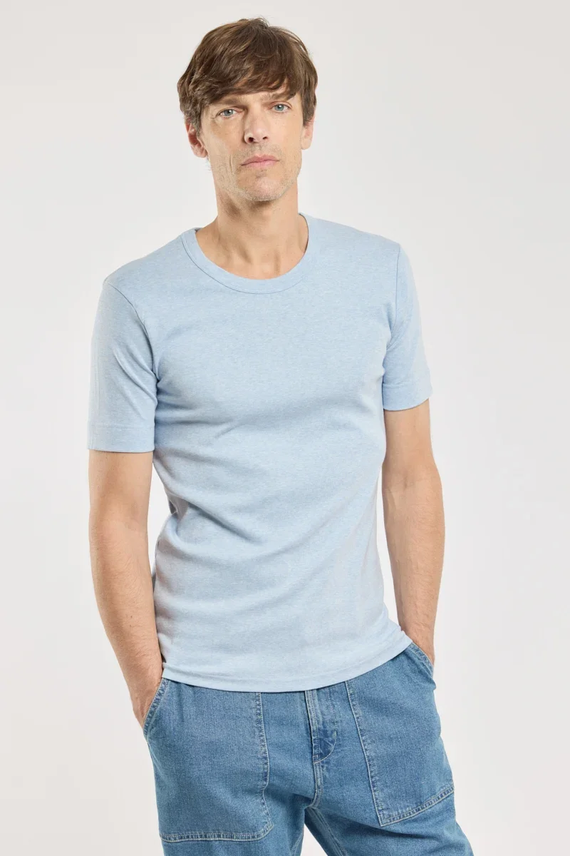 Smooth Crew-neck T-shirt - cotton Top-Quality