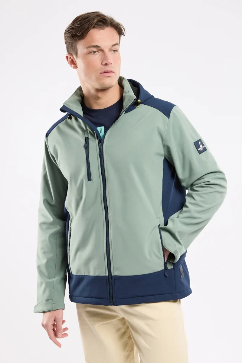 Fashionable Men's two-tone softshell jacket Fine Crafted