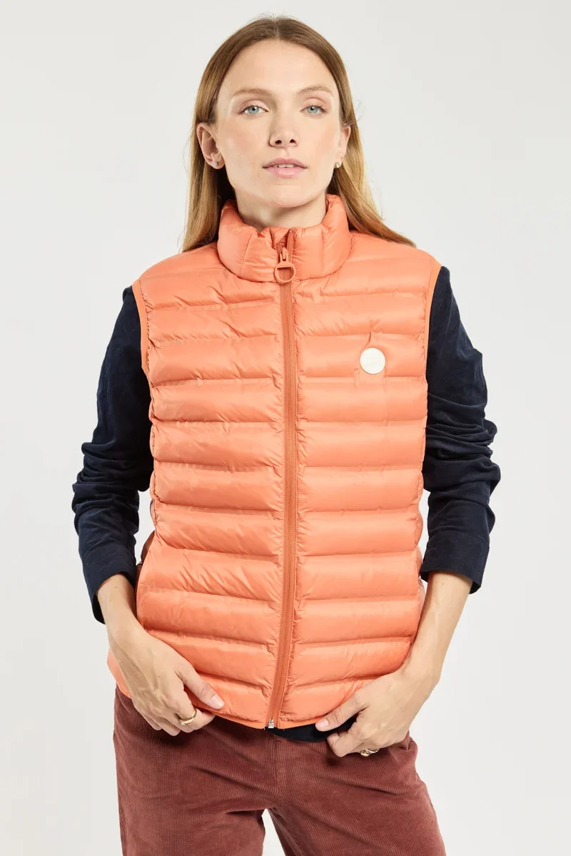 Stylish BORDAGE sleeveless down jacket - recycled polyamide Casual
