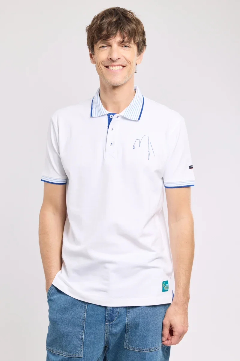 Smooth Embroidered polo shirt Men - cotton Crafted
