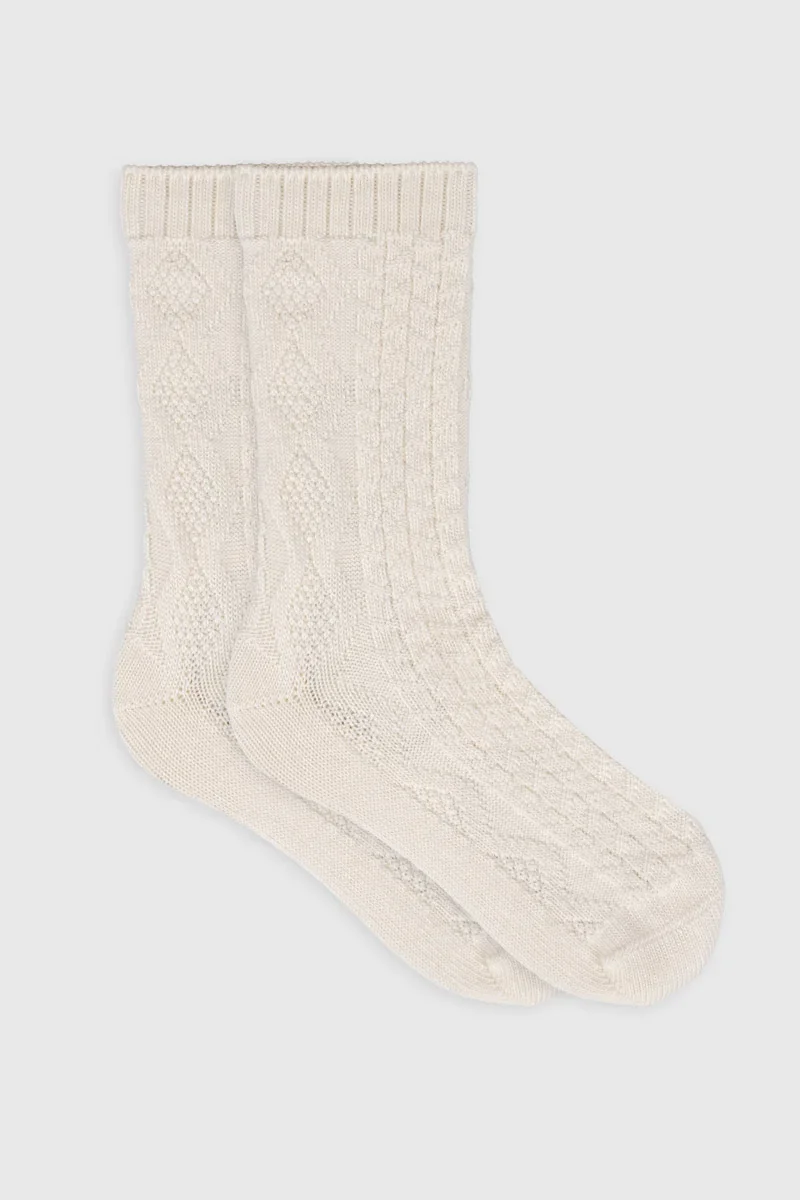Certified Chaussettes unies - laine Functional