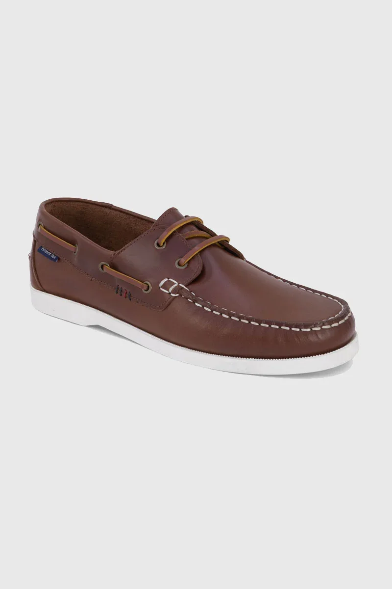 Exceptional Frehel brown boat shoes – leather Durable