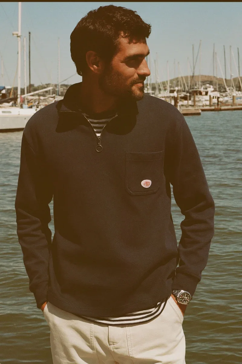Flexible Armor-lux X J.Press trucker-neck sweatshirt Specialty