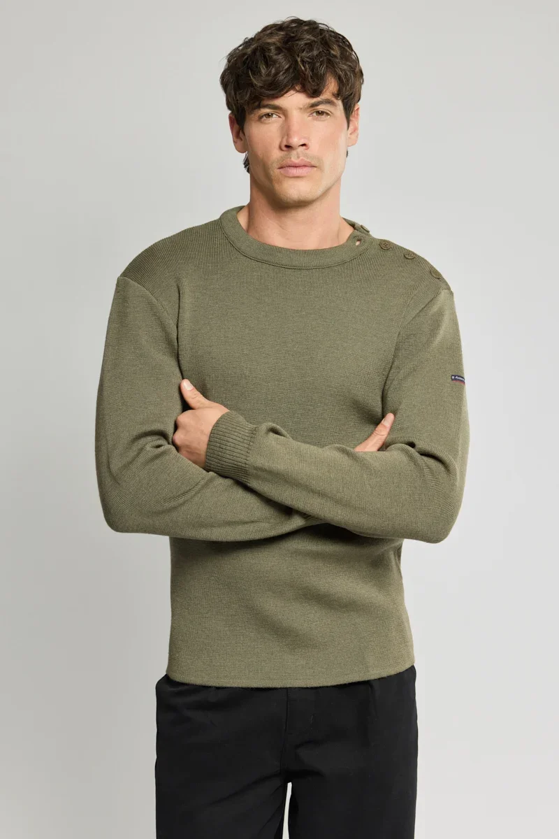 Environmentally Friendly Fouesnant plain sailor sweater - wool Trendy