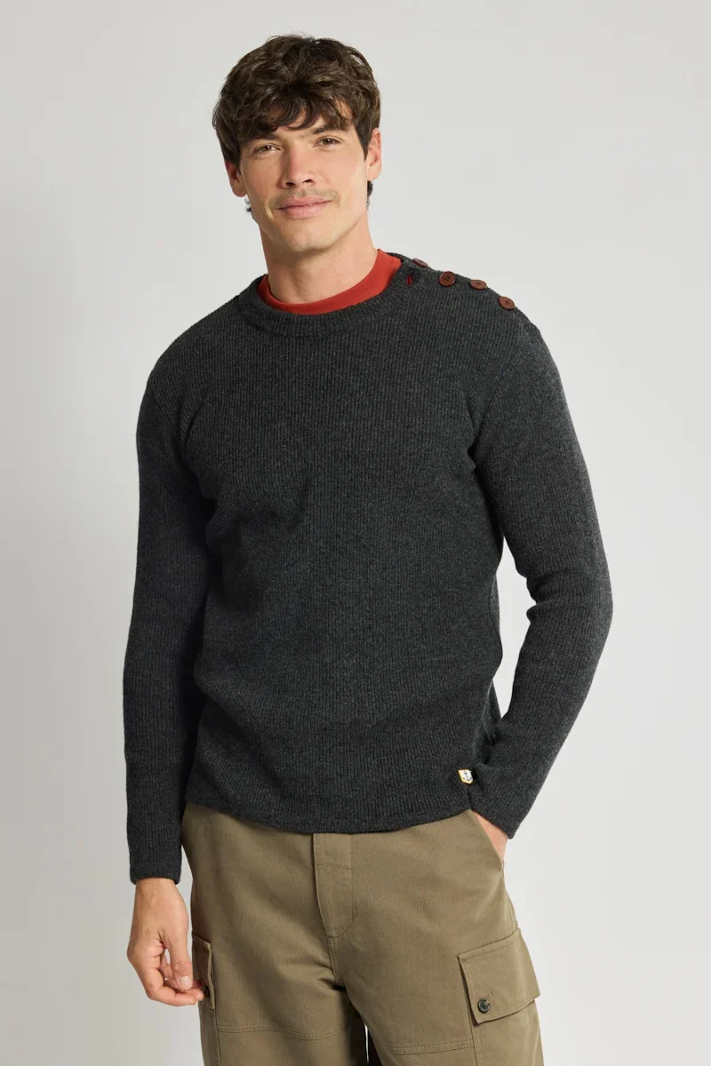 Relaxed Héritage sailor sweater - lambswool Sophisticated