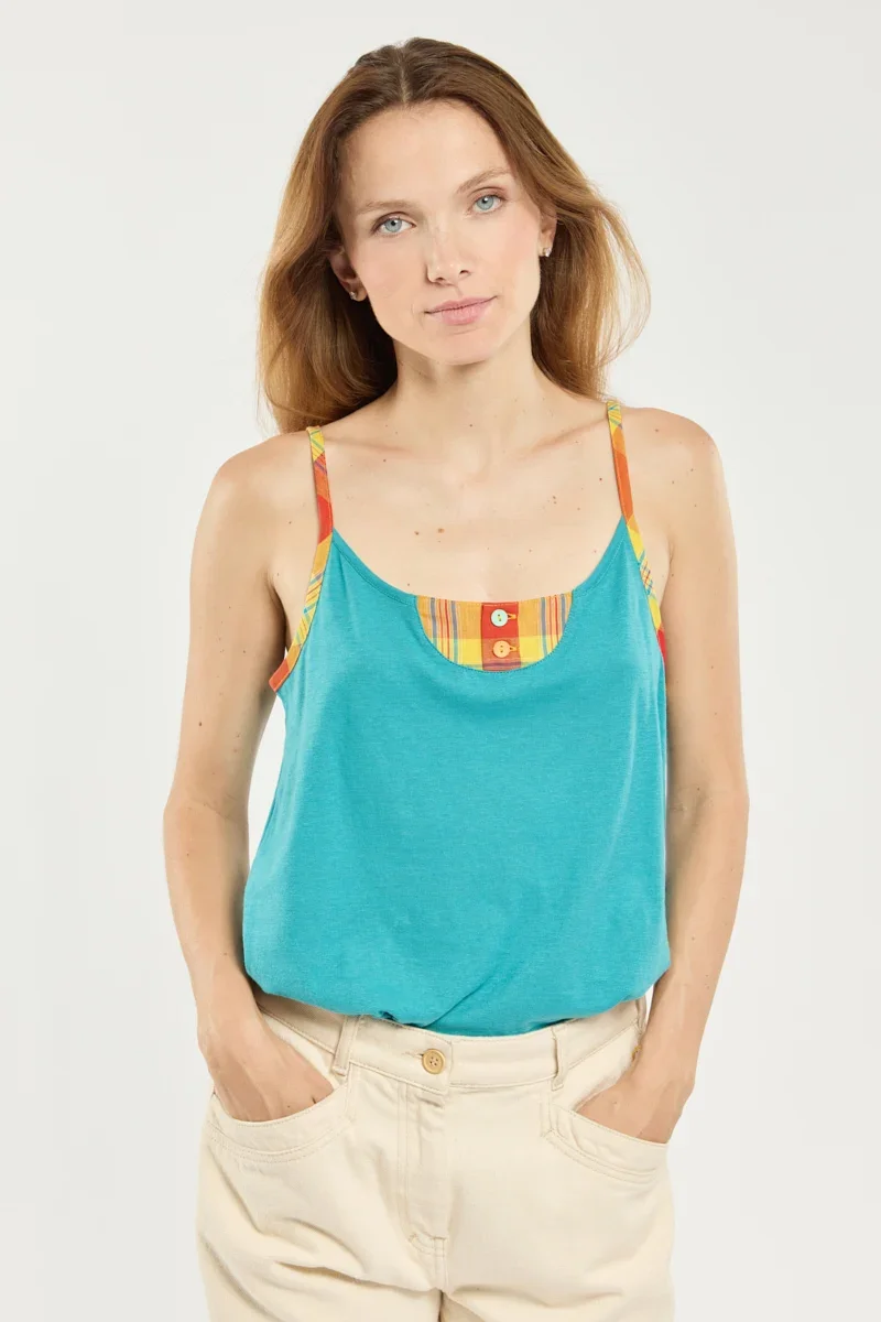Professional Tank Top - cotton and linen Minimalist