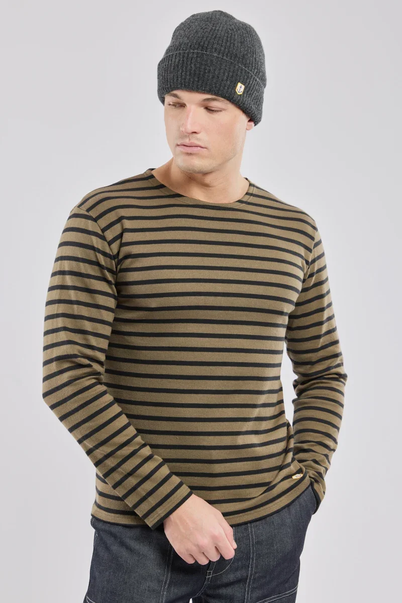 Breathable Heritage striped top - organic rustic cotton Genuine