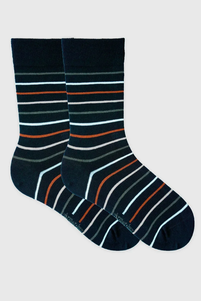 Next-Generation Striped socks - cotton Fine Crafted