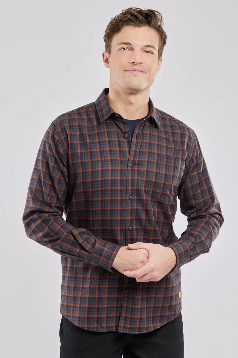 Excellent Straight long-sleeve shirt with soft collar Environmentally Friendly