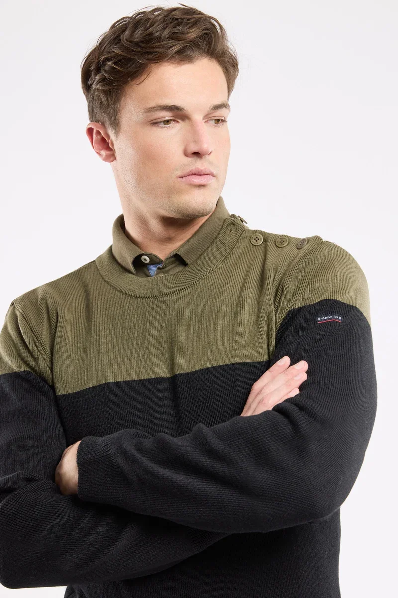 Selected Two-tone sailor sweater Smart