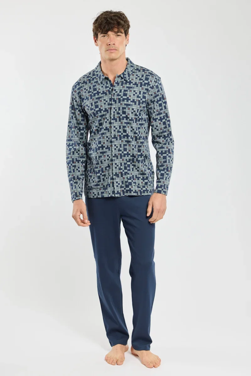 Professional Straight open pyjamas - cotton Selected