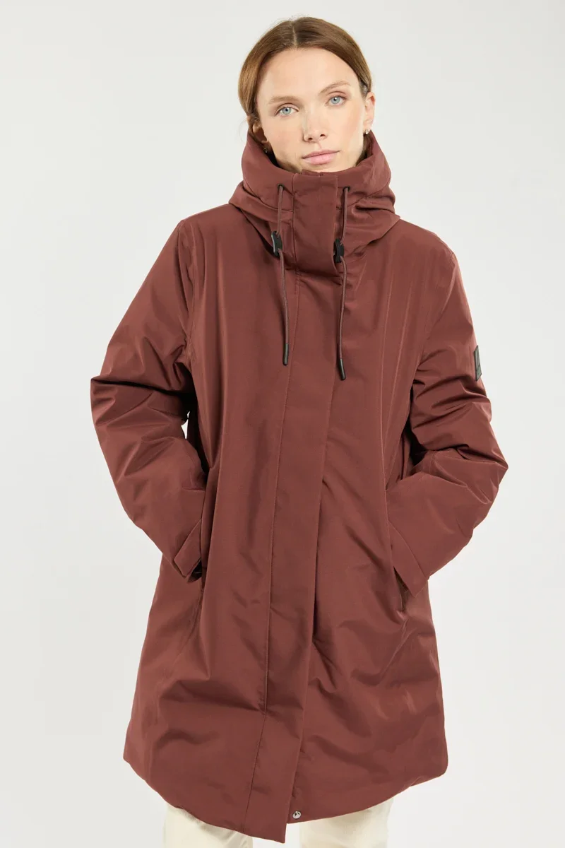 Healthy BROSKOS Long Parka - recycled polyester Pure