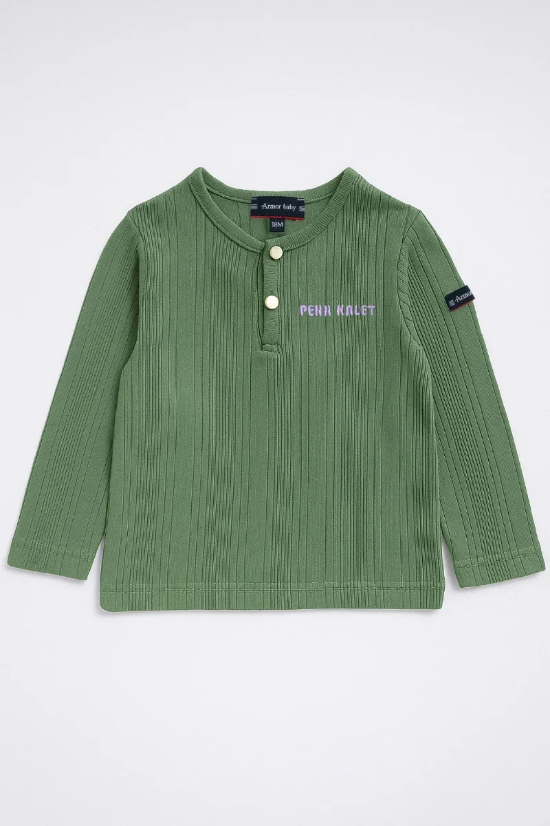 World-Class T-shirt baby manches longues - coton épais Easy-to-Use