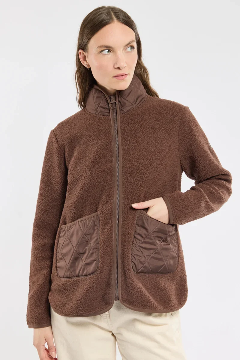 Healthy Veste polaire moutonnée MAHREZE - polyester recyclé Green