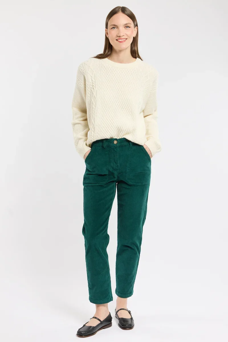 Long-Lasting Pantalon velours coupe droite - coton Environmentally Friendly