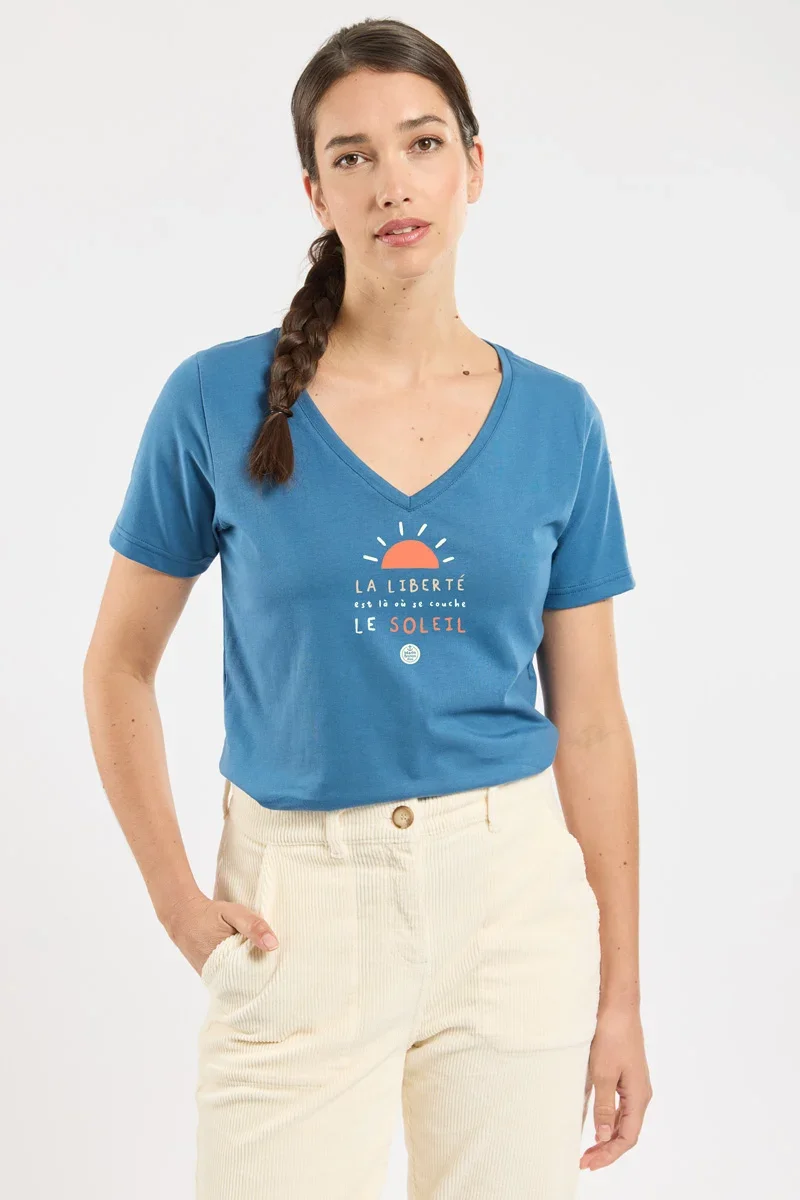 Fashionable T-shirt sérigraphié - AMB Green