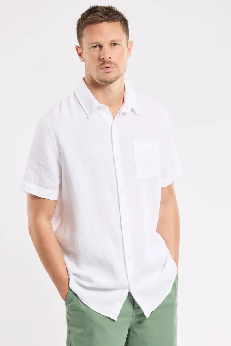 First-Class Chemise manches courtes - lin Fine Crafted