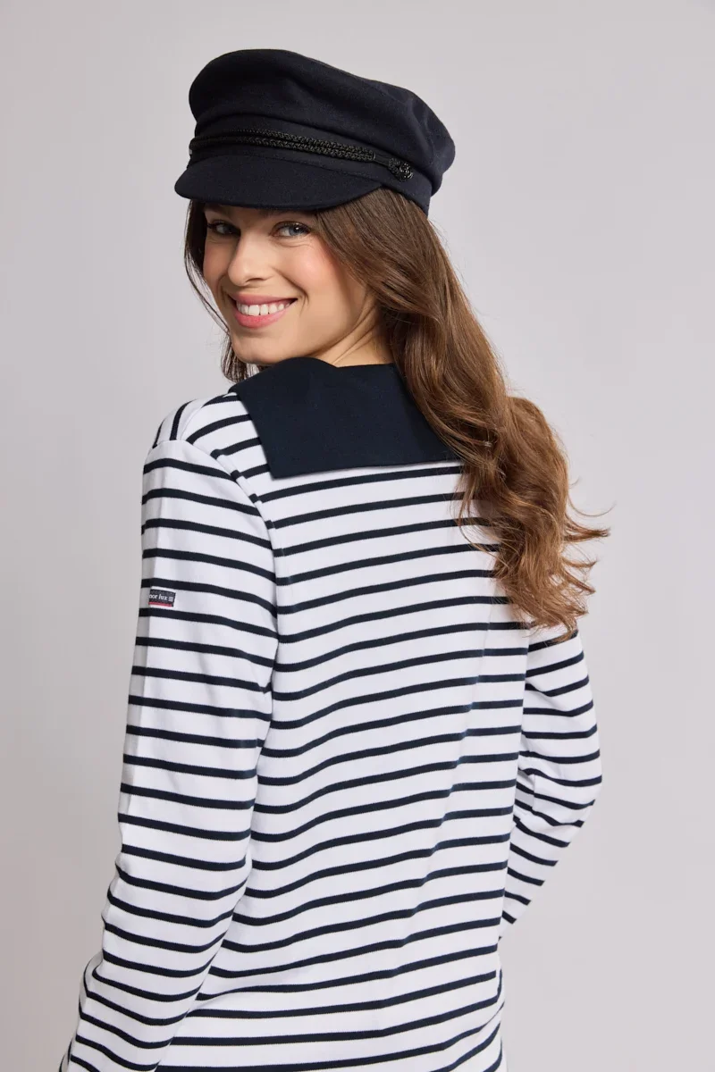 Certified Marinière col vareuse - coton épais Fast
