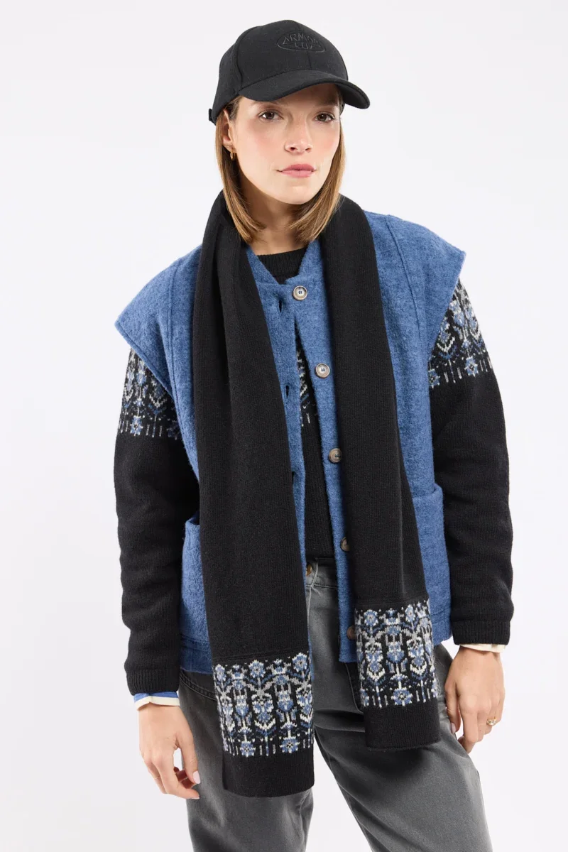Original Écharpe jacquard - laine Convenient