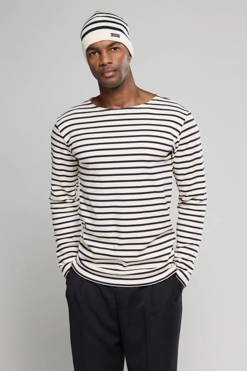 Healthy Breton striped shirt - thick cotton High-Grade