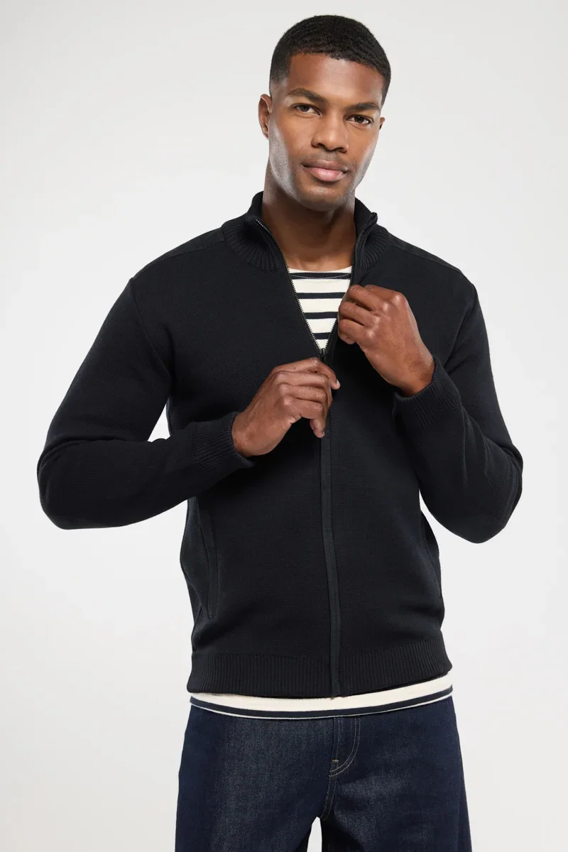 Exceptional Full zip Mecmor cardigan - wool Environmentally Friendly