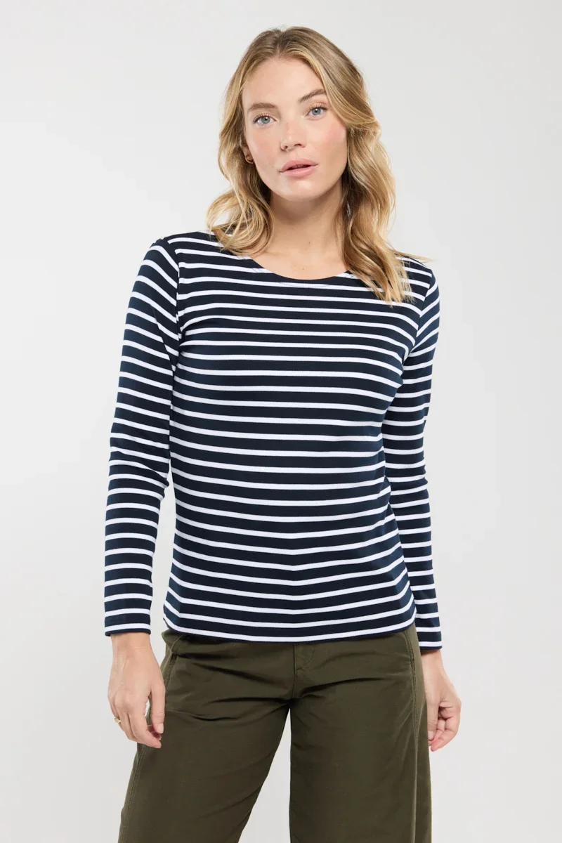 Organic Lesconil Long-sleeve Breton striped shirt Innovative