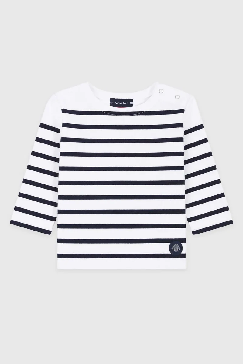 Long-Lasting Baby's Breton striped shirt - interlock cotton High-Quality