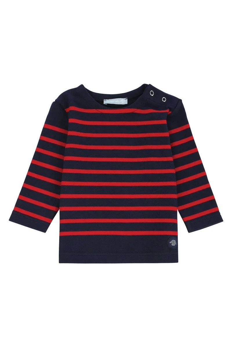 Fashionable Baby's Breton striped shirt - interlock cotton Functional