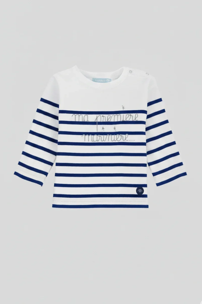 World-Class Baby's Breton striped shirt - interlock cotton Breathable
