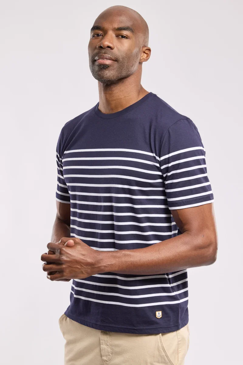 Environmentally Friendly Breton striped shirt - jersey cotton High-Grade