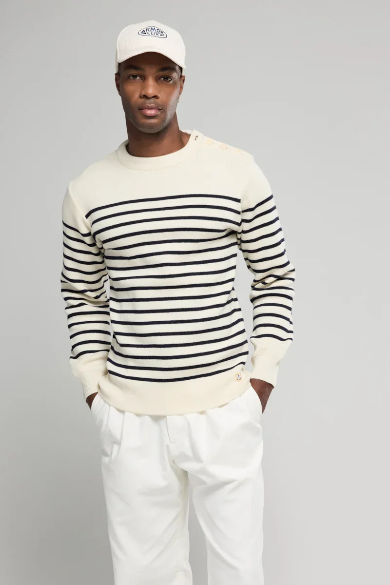 First-Class Striped Fisherman jumper Molène - wool Reliable