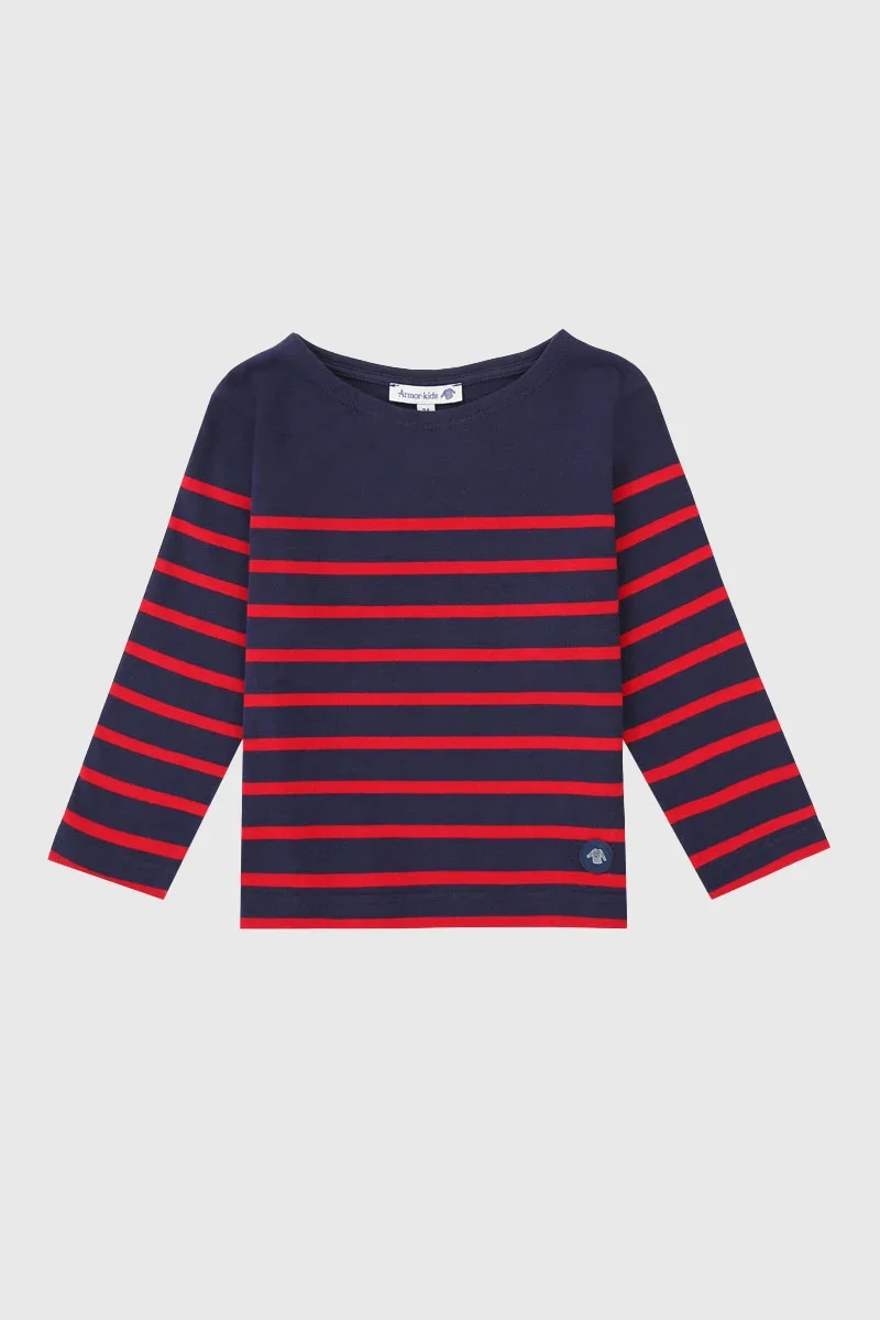Sophisticated Breton striped shirt Kids - lightweight cotton Optimized