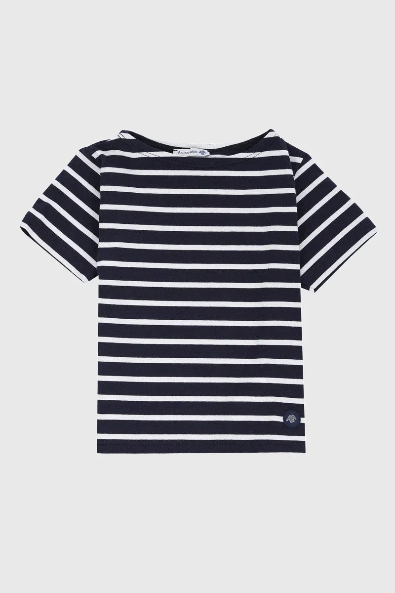 Official KIDS Breton striped shirt - light cotton Durable