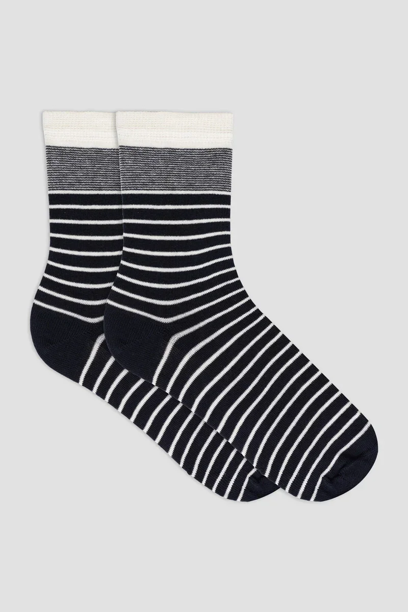 Authentic Striped socks - cotton Reusable
