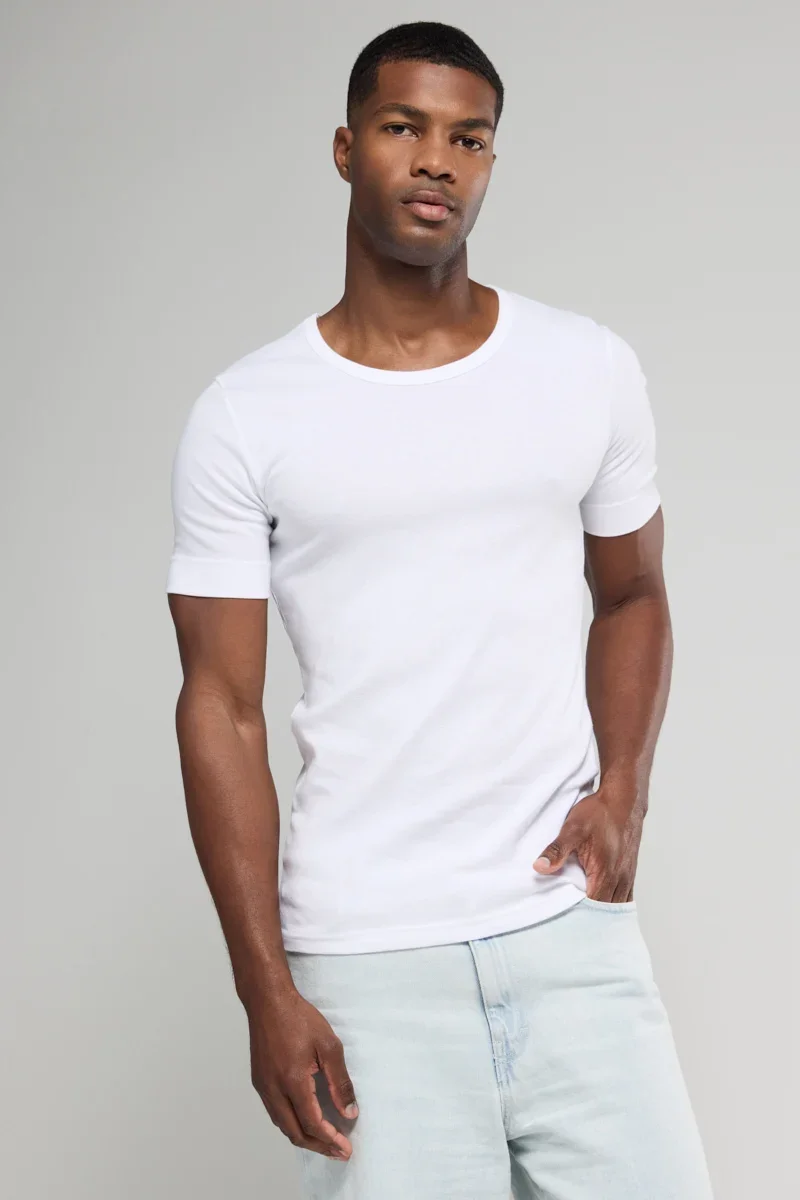 Luxury Crew neck T-shirt - thick organic cotton Premium