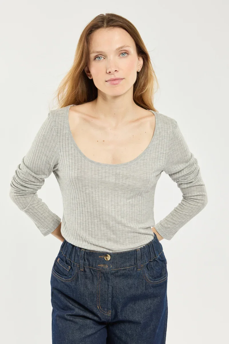 Versatile Long-sleeved t-shirt - Lyocell and cotton Proven