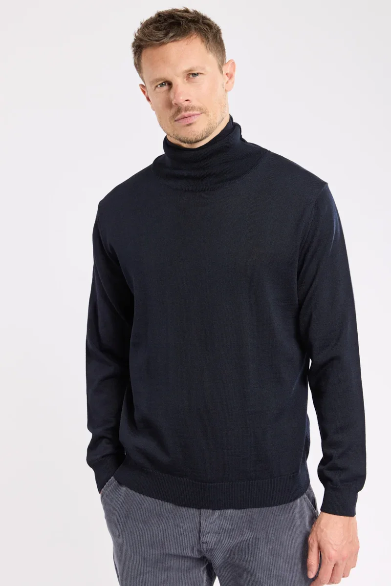 Smooth Bérac roll-neck jumper – merino wool Healthy